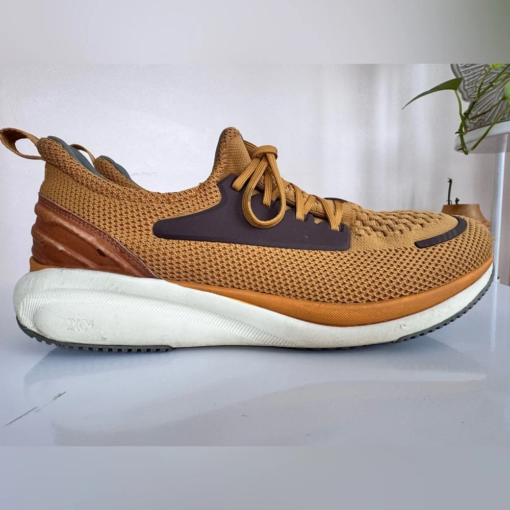 Johnston & Murphy XC4 TR1 Sport Hybrid Knit Waterproof Yellow Brown Sneakers 12